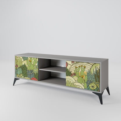 SUCCULENTS KALEIDOSCOPE 2-Door TV Cabinet