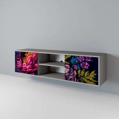 BLOOMING ELEGANCE 2-Door TV Cabinet