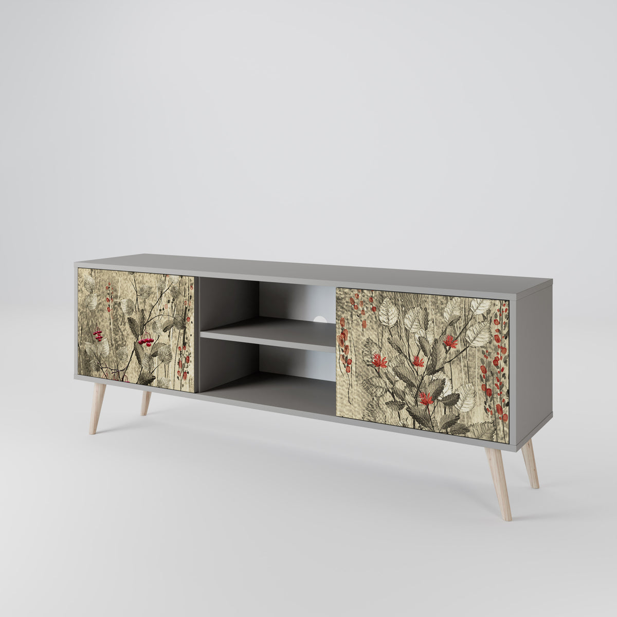 HERBAL GRACE 2-Door TV Cabinet