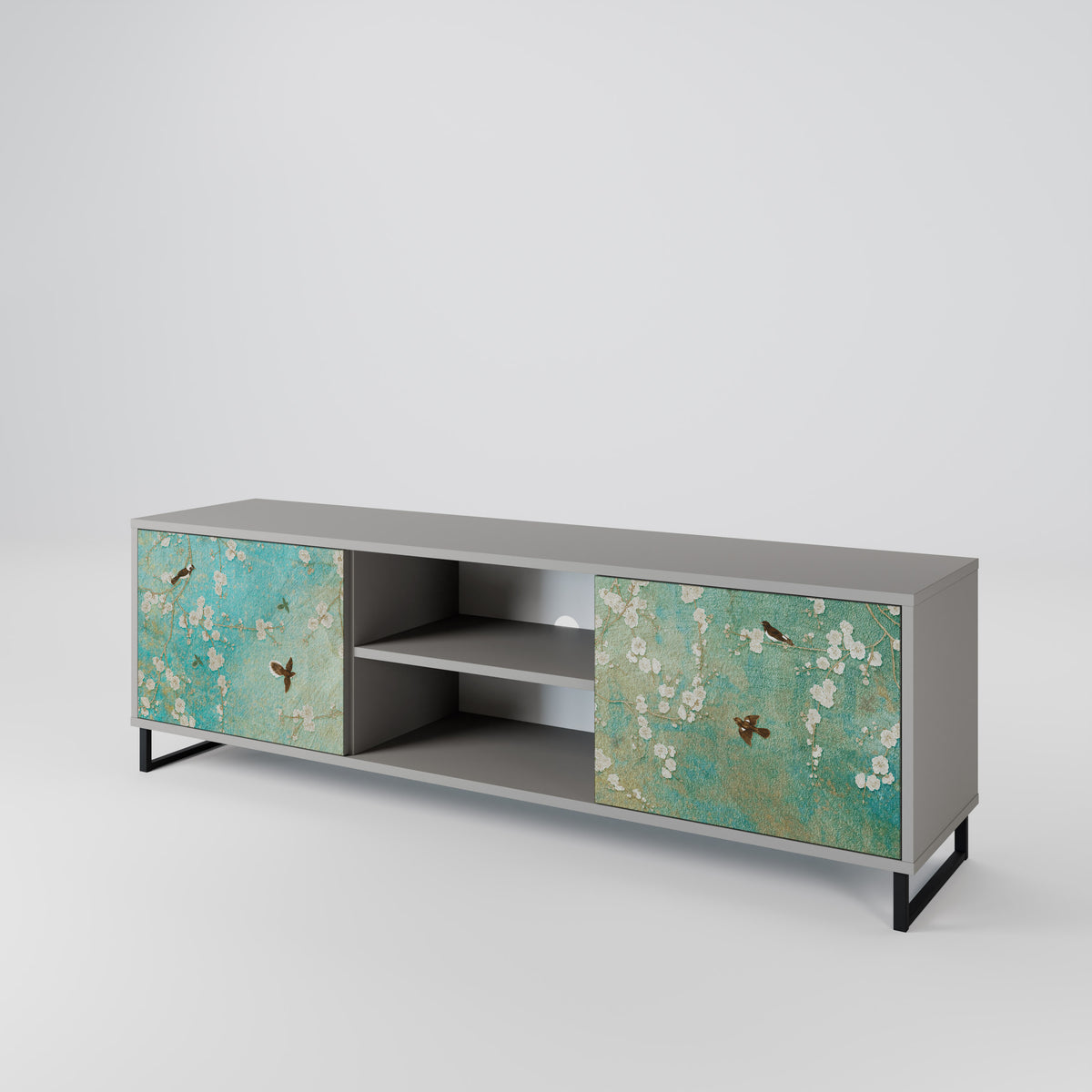 BLOOMING CHARM 2-Door TV Cabinet