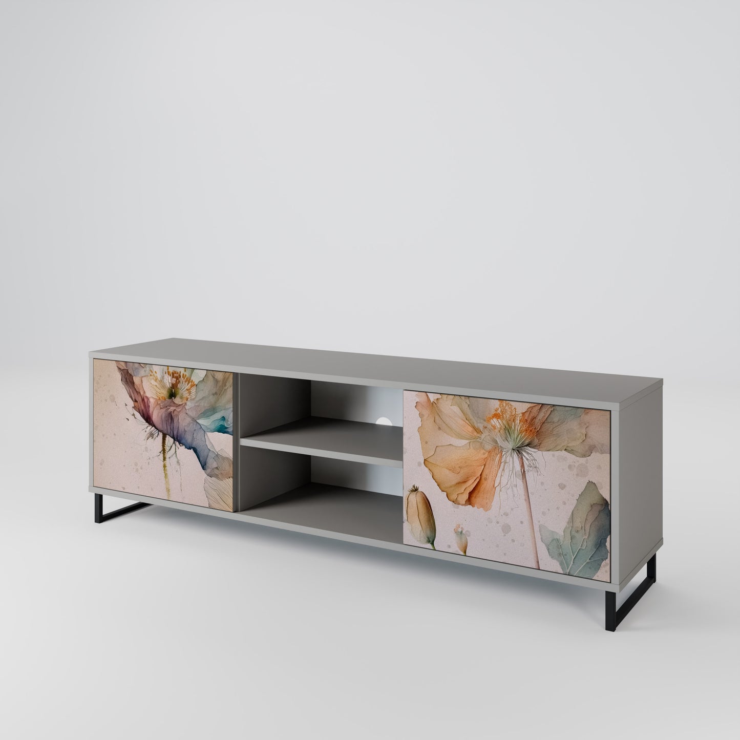 SOFTEN POPPY 2-Door TV Cabinet