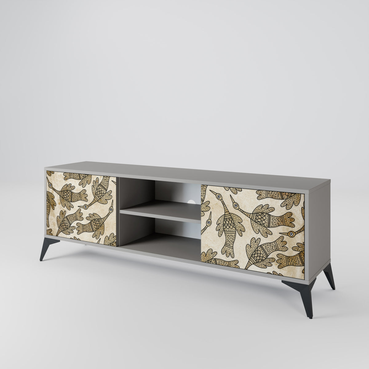 ALMONDINE SONGBIRD 2-Door TV Cabinet