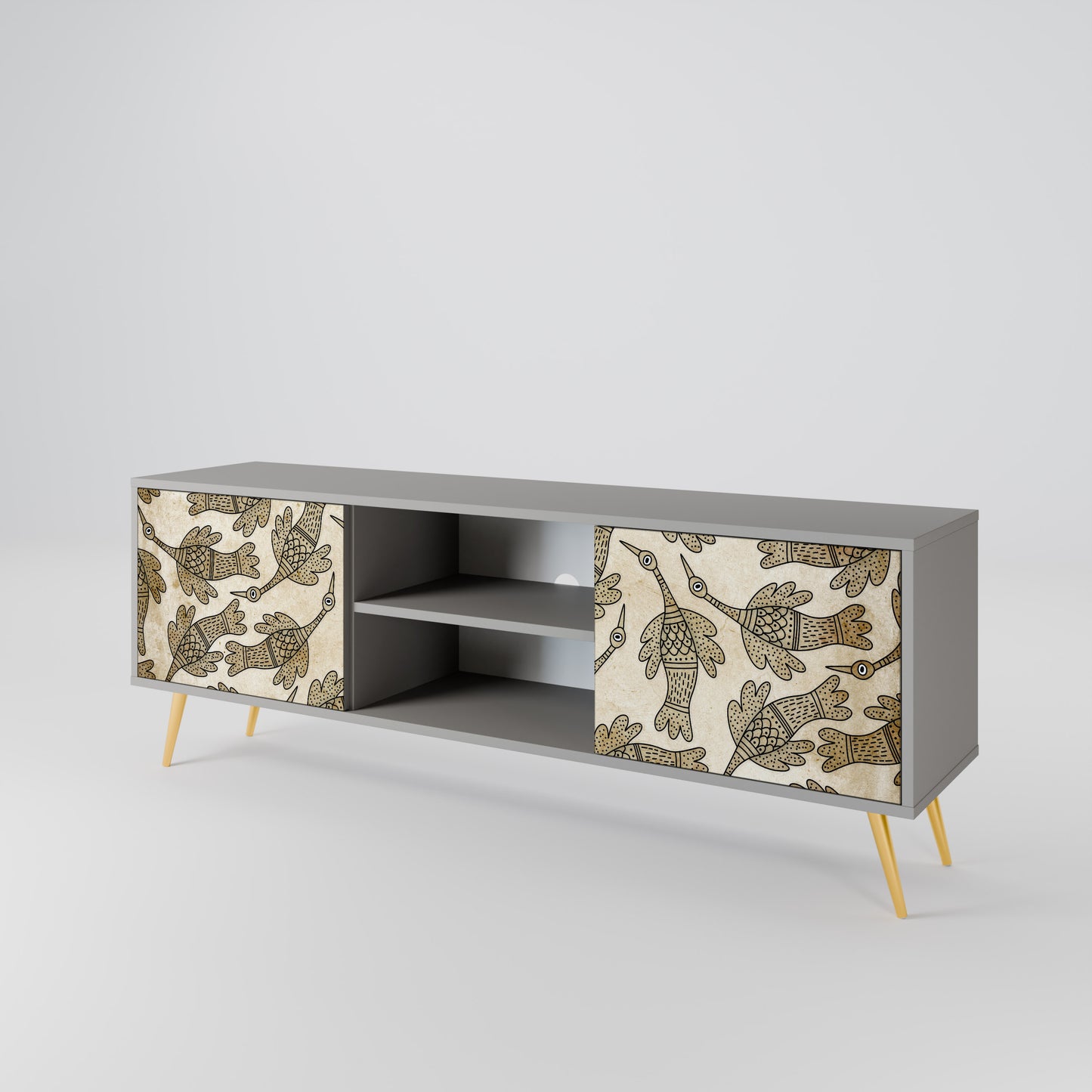 ALMONDINE SONGBIRD 2-Door TV Cabinet