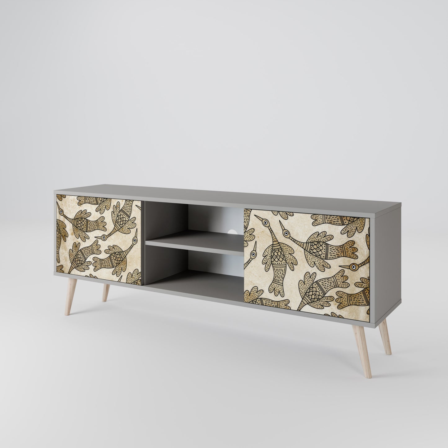 ALMONDINE SONGBIRD 2-Door TV Cabinet