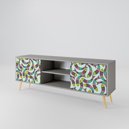 INDIAN FISH 2-Door TV Cabinet