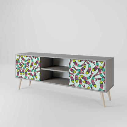 INDIAN FISH 2-Door TV Cabinet