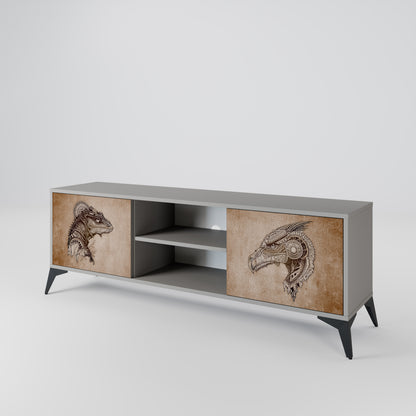STEAMPUNK CLAN 2-Door TV Cabinet