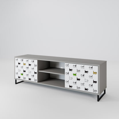 CATS COMPILATION 2-Door TV Cabinet