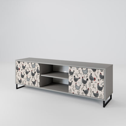 HAPPY HENS 2-Door TV Cabinet