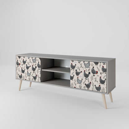 HAPPY HENS 2-Door TV Cabinet