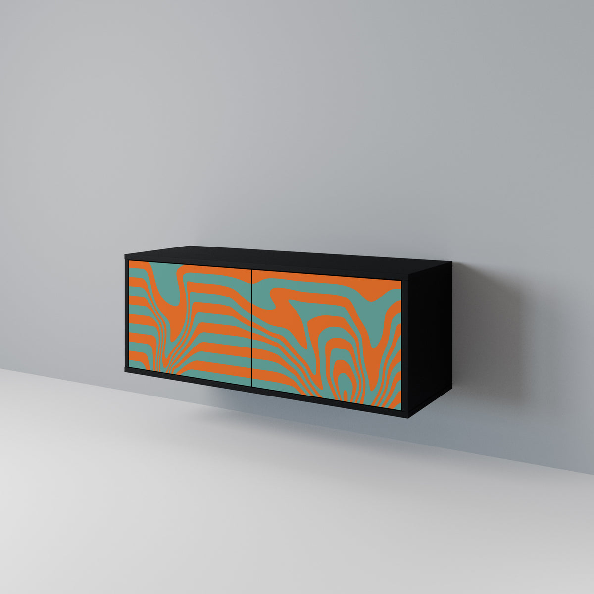 LINE COLLAPSE Compact 2-Door TV Cabinet