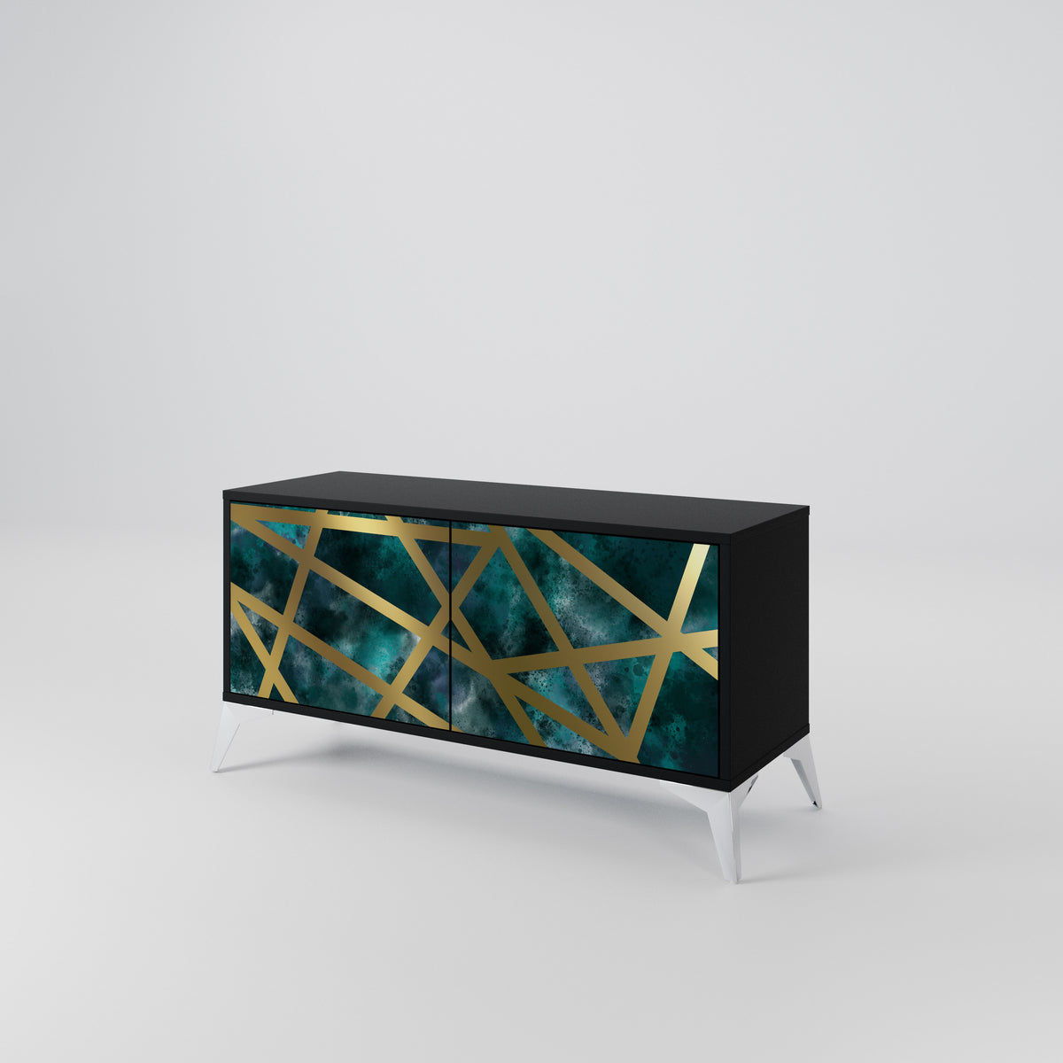 THE LABYRINTH OF GOLD Compact 2-Door TV Cabinet