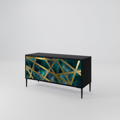 THE LABYRINTH OF GOLD Compact 2-Door TV Cabinet