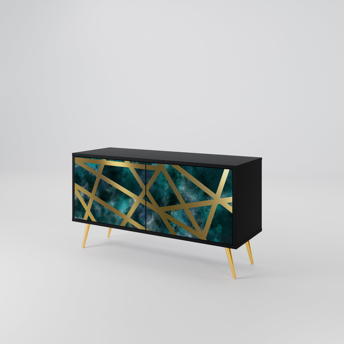 THE LABYRINTH OF GOLD Compact 2-Door TV Cabinet