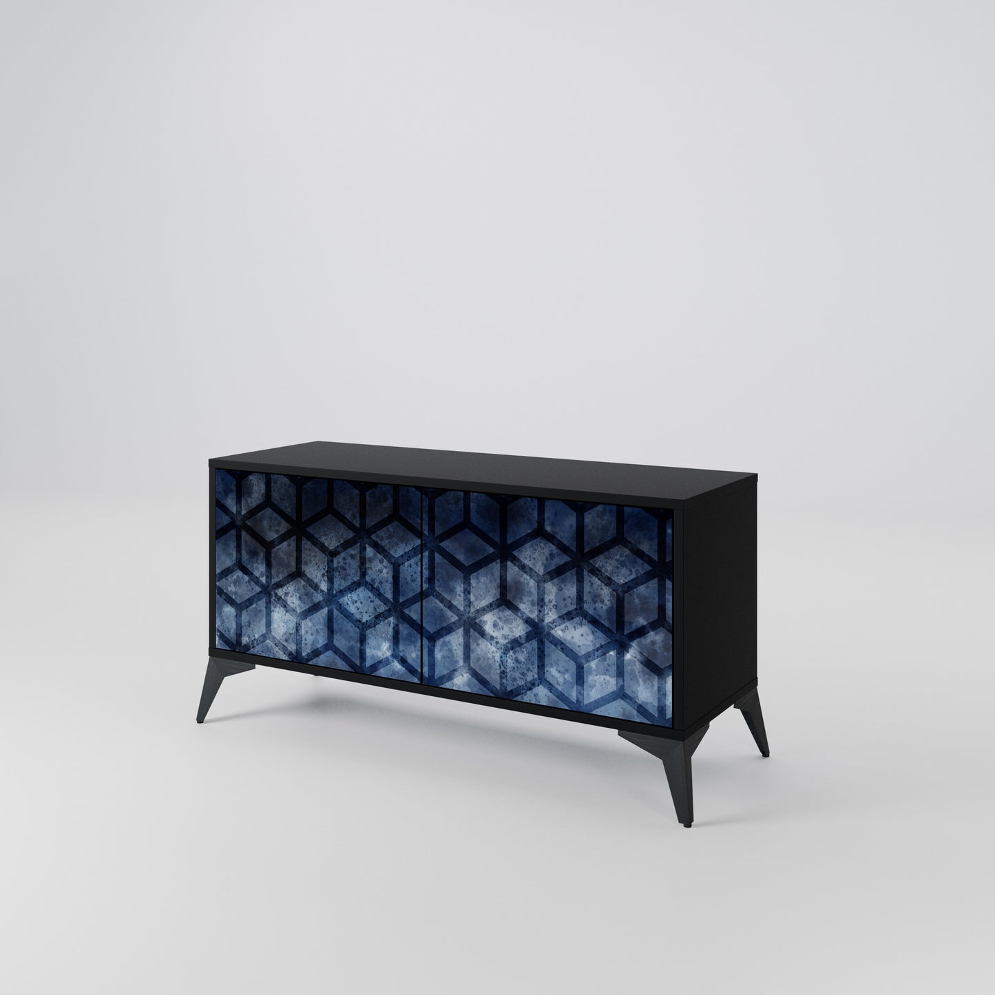 CUBIC MIST Compact 2-Door TV Cabinet