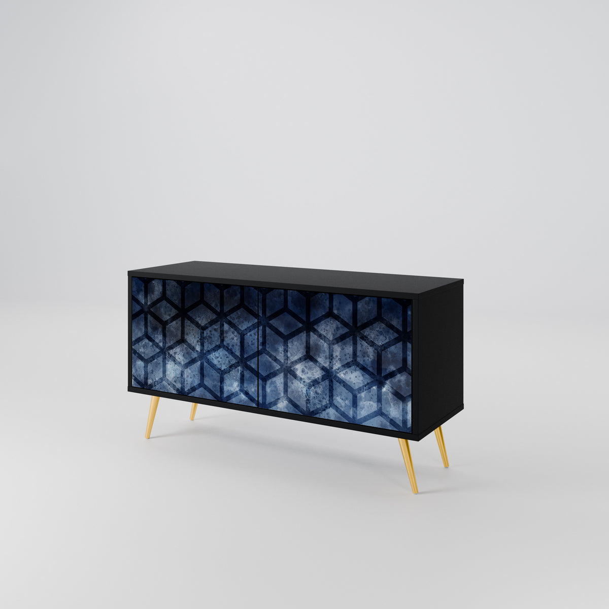 CUBIC MIST Compact 2-Door TV Cabinet