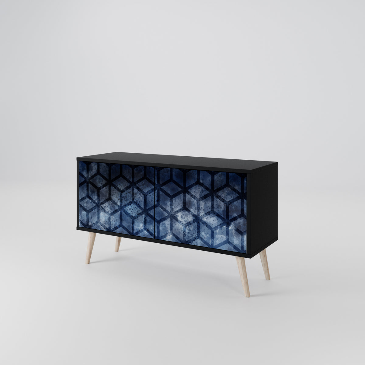 CUBIC MIST Compact 2-Door TV Cabinet