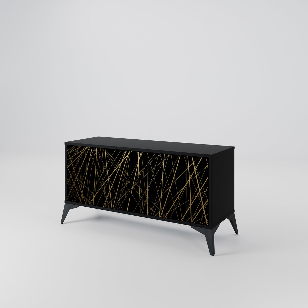BRIGHT MESH Compact 2-Door TV Cabinet