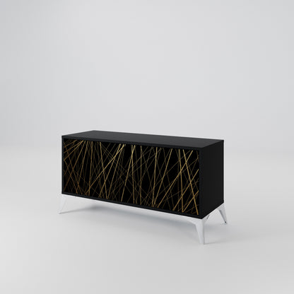 BRIGHT MESH Compact 2-Door TV Cabinet