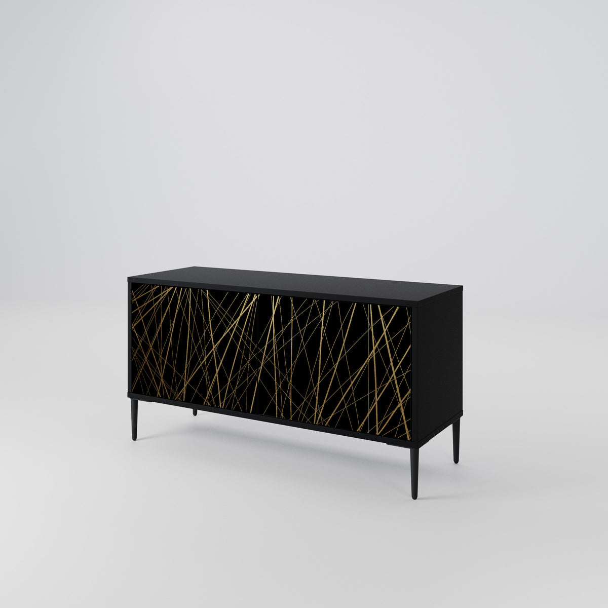 BRIGHT MESH Compact 2-Door TV Cabinet