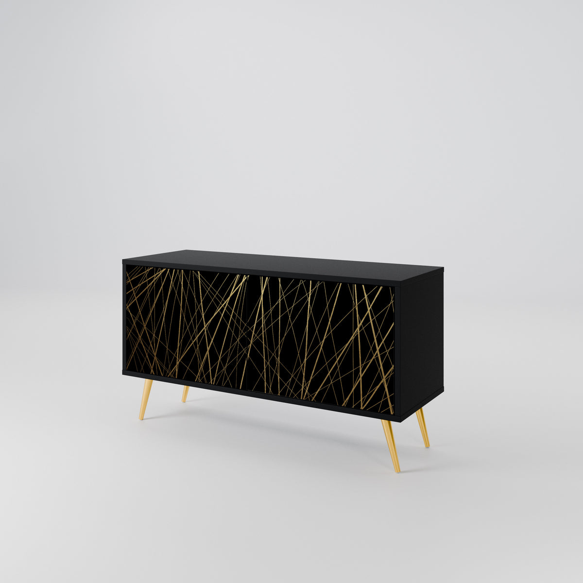 BRIGHT MESH Compact 2-Door TV Cabinet