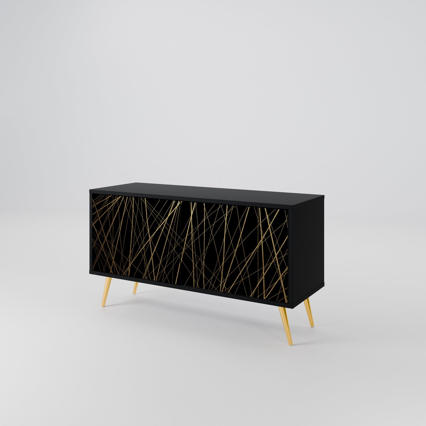 BRIGHT MESH Compact 2-Door TV Cabinet