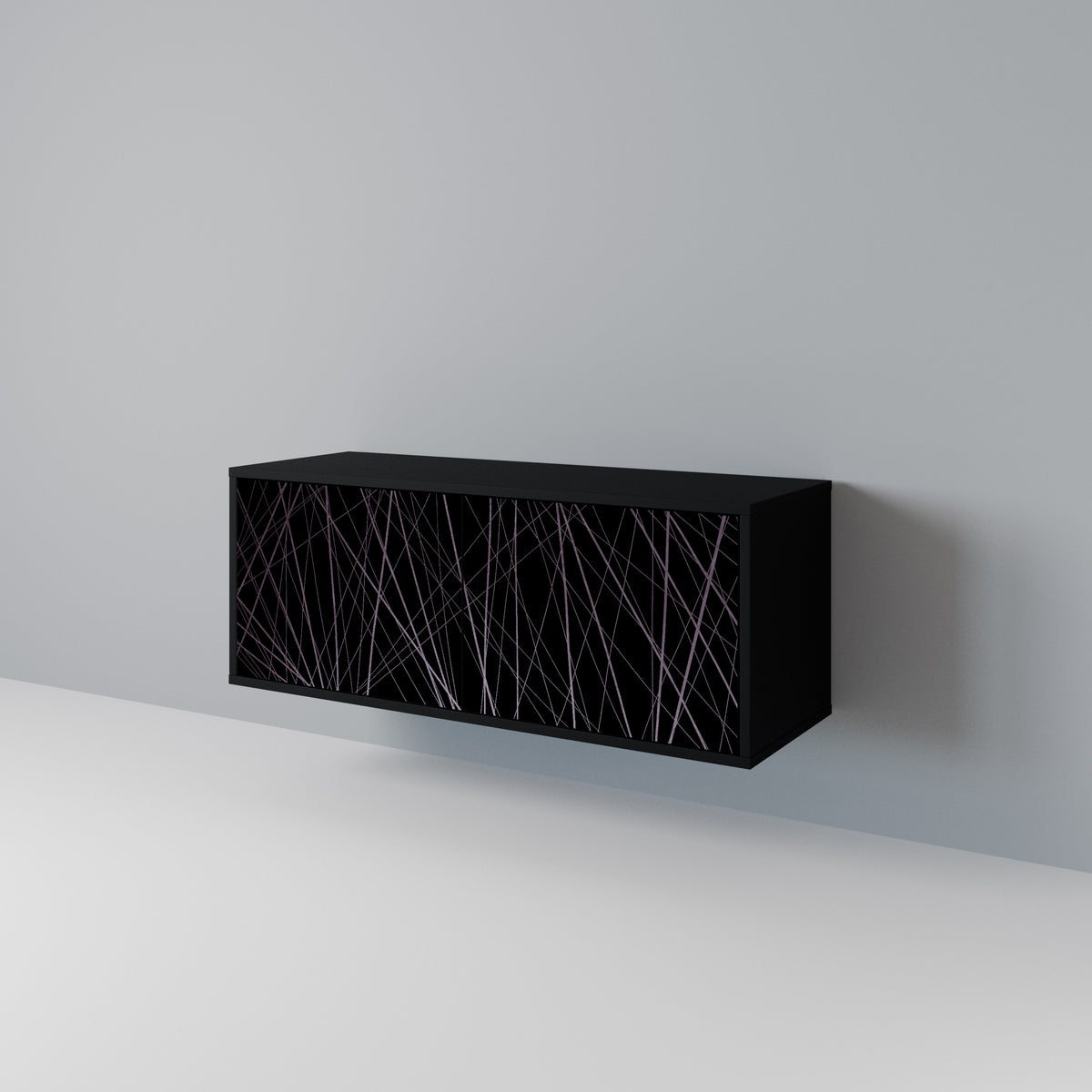 SHIMMER SPIDERGRAM Compact 2-Door TV Cabinet