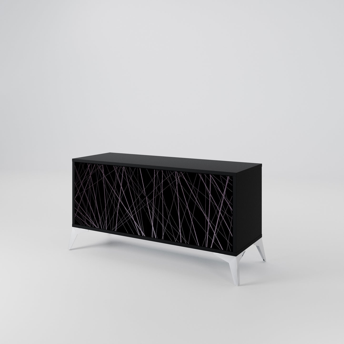SHIMMER SPIDERGRAM Compact 2-Door TV Cabinet
