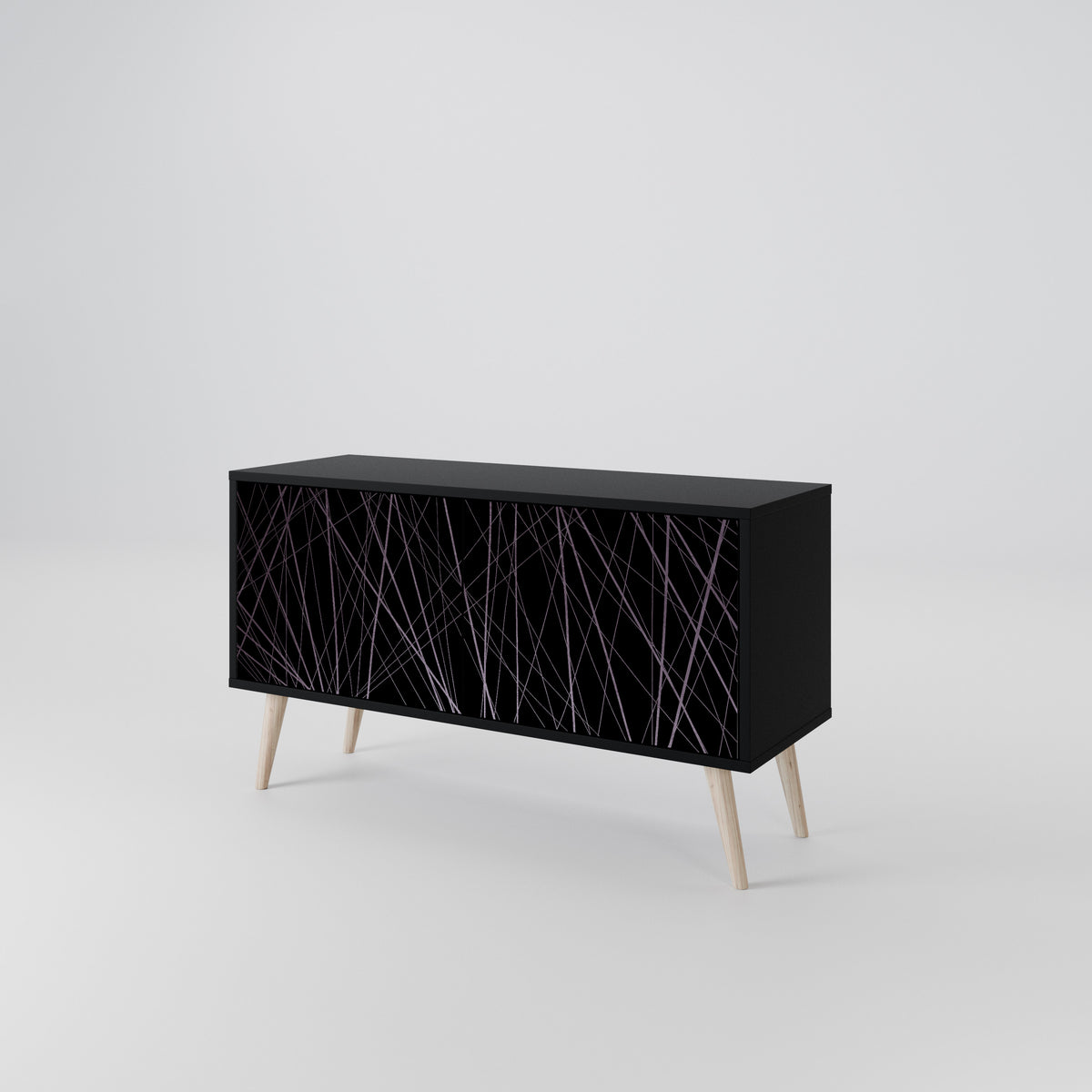 SHIMMER SPIDERGRAM Compact 2-Door TV Cabinet
