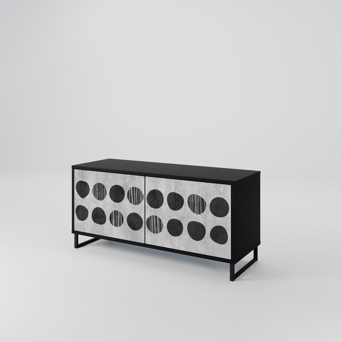GHOSTLY GRADIENTS Compact 2-Door TV Cabinet