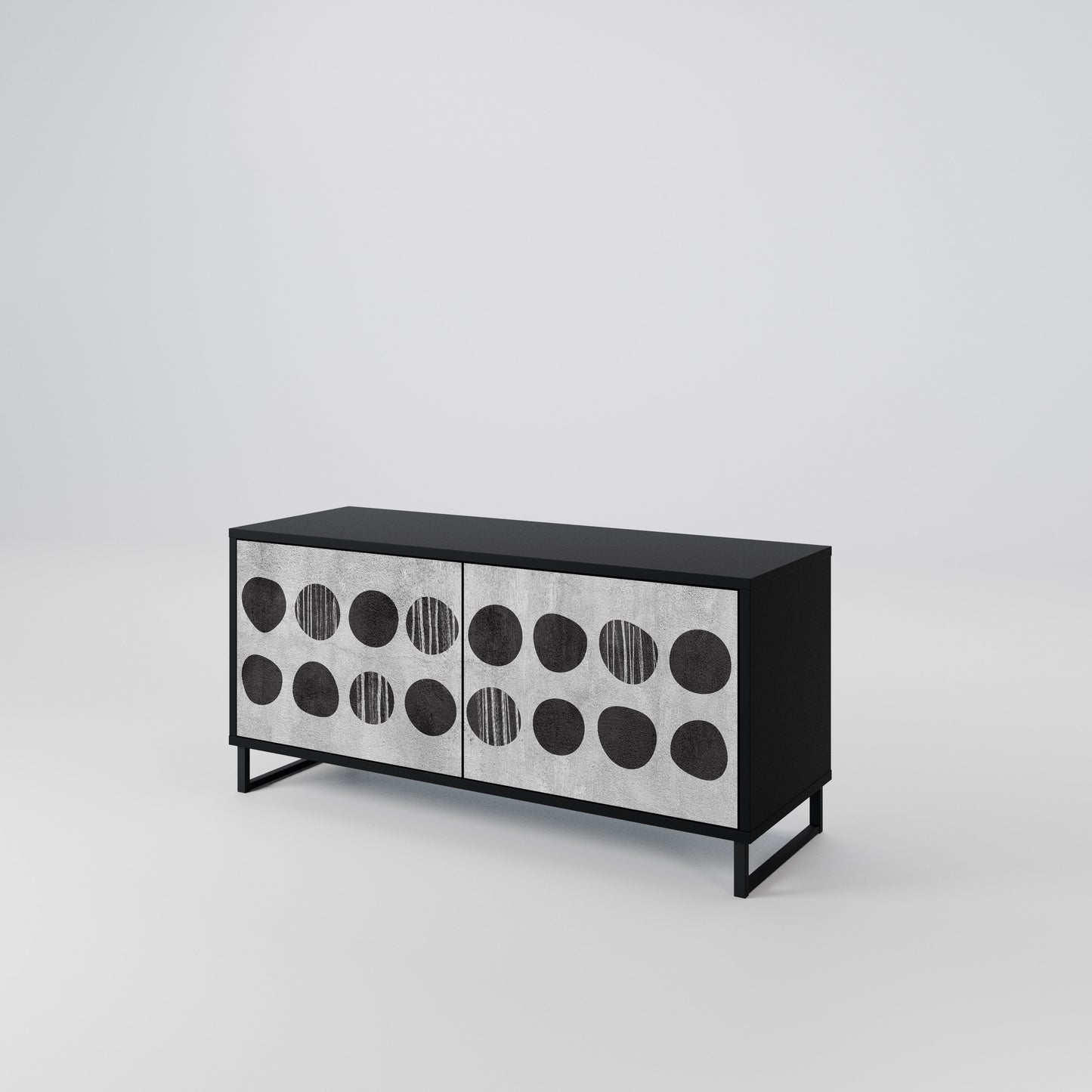 GHOSTLY GRADIENTS Compact 2-Door TV Cabinet