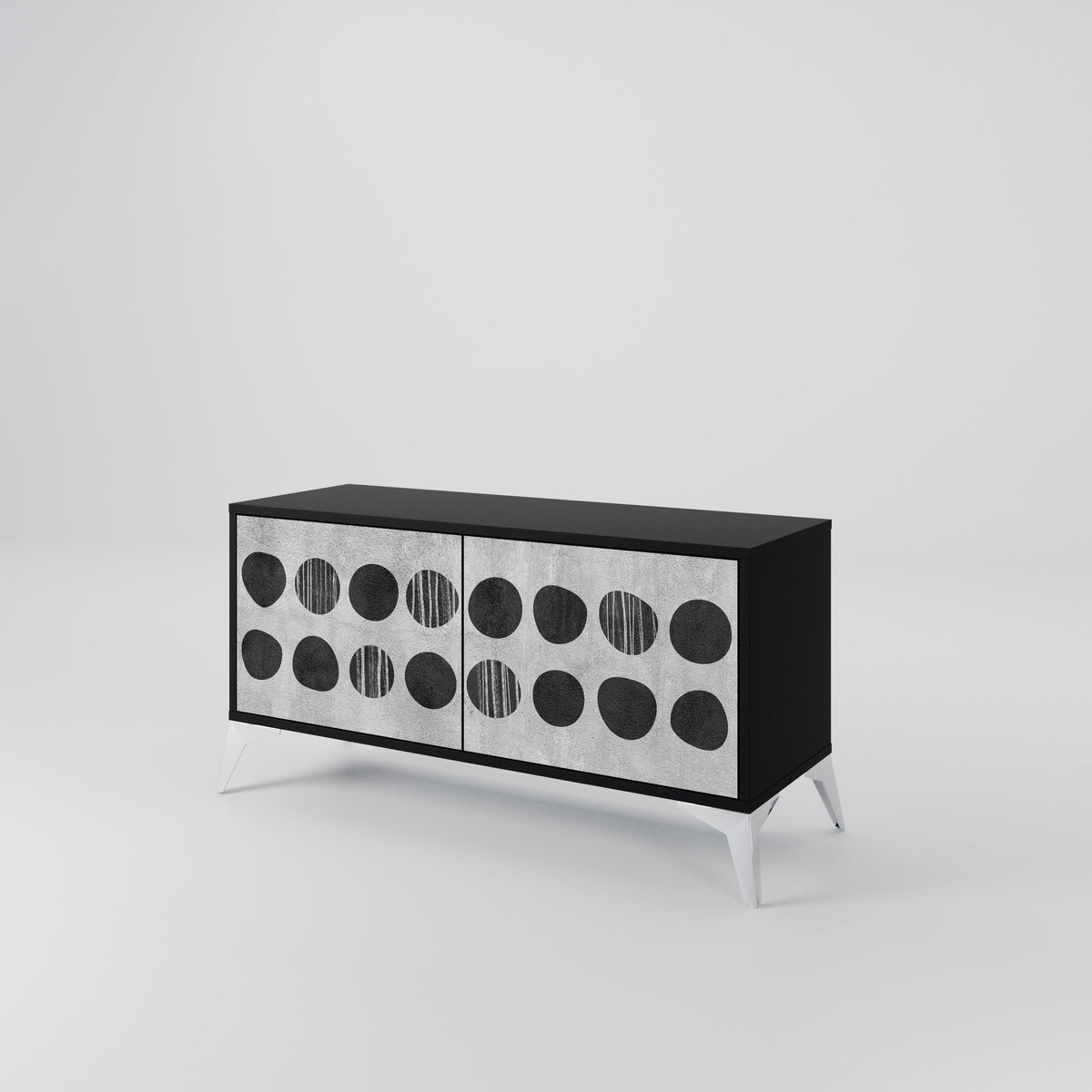 GHOSTLY GRADIENTS Compact 2-Door TV Cabinet