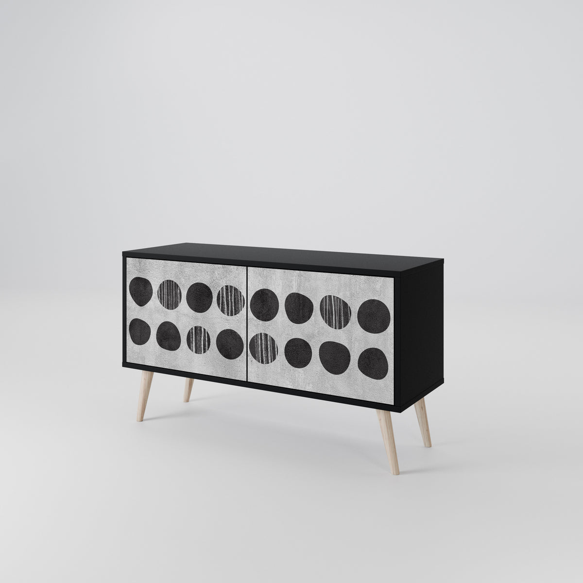 GHOSTLY GRADIENTS Compact 2-Door TV Cabinet