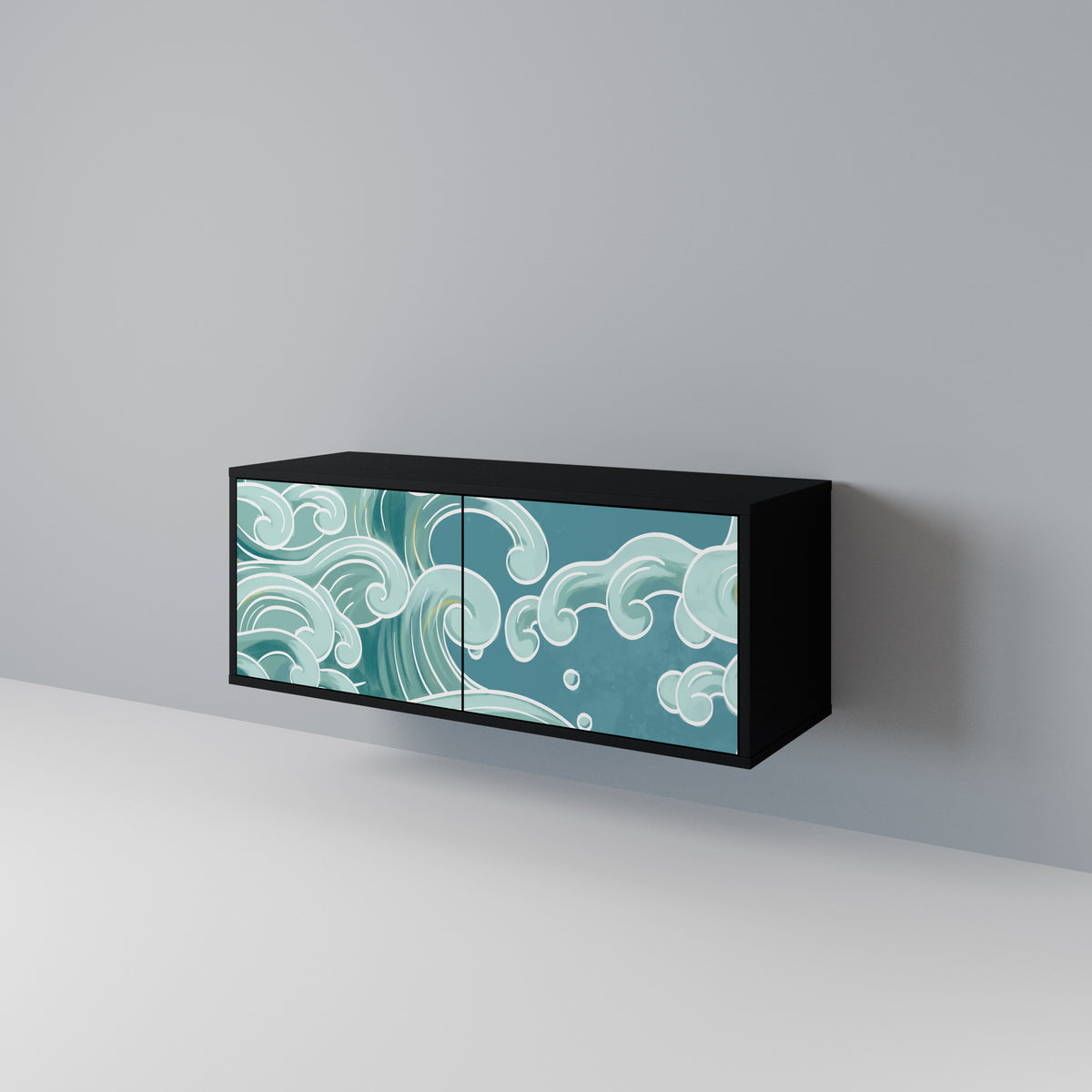 ASIAN SWAY Compact 2-Door TV Cabinet
