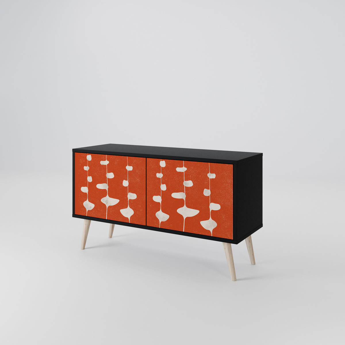COURAGE MOLD Compact 2-Door TV Cabinet