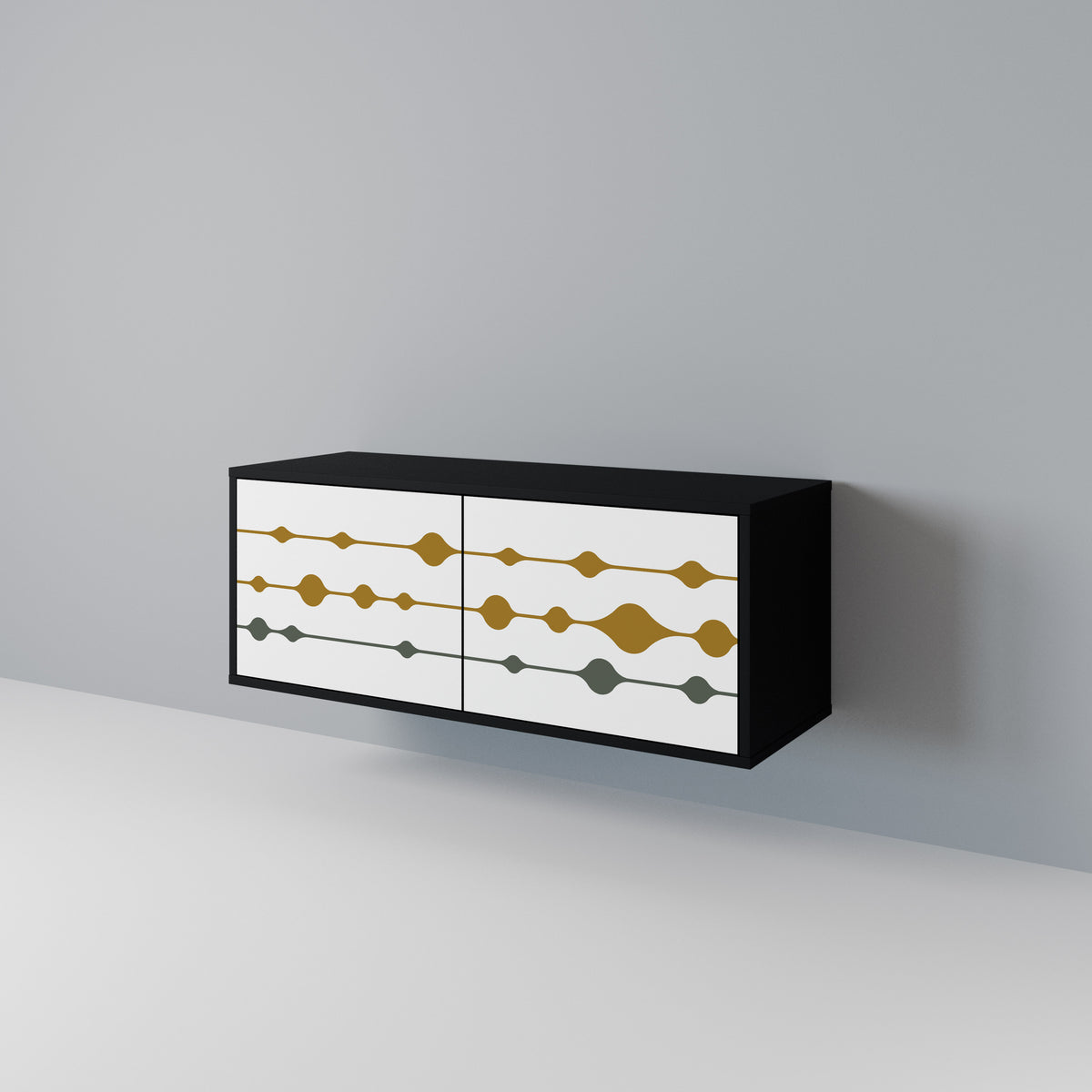 VIVID TONE Compact 2-Door TV Cabinet