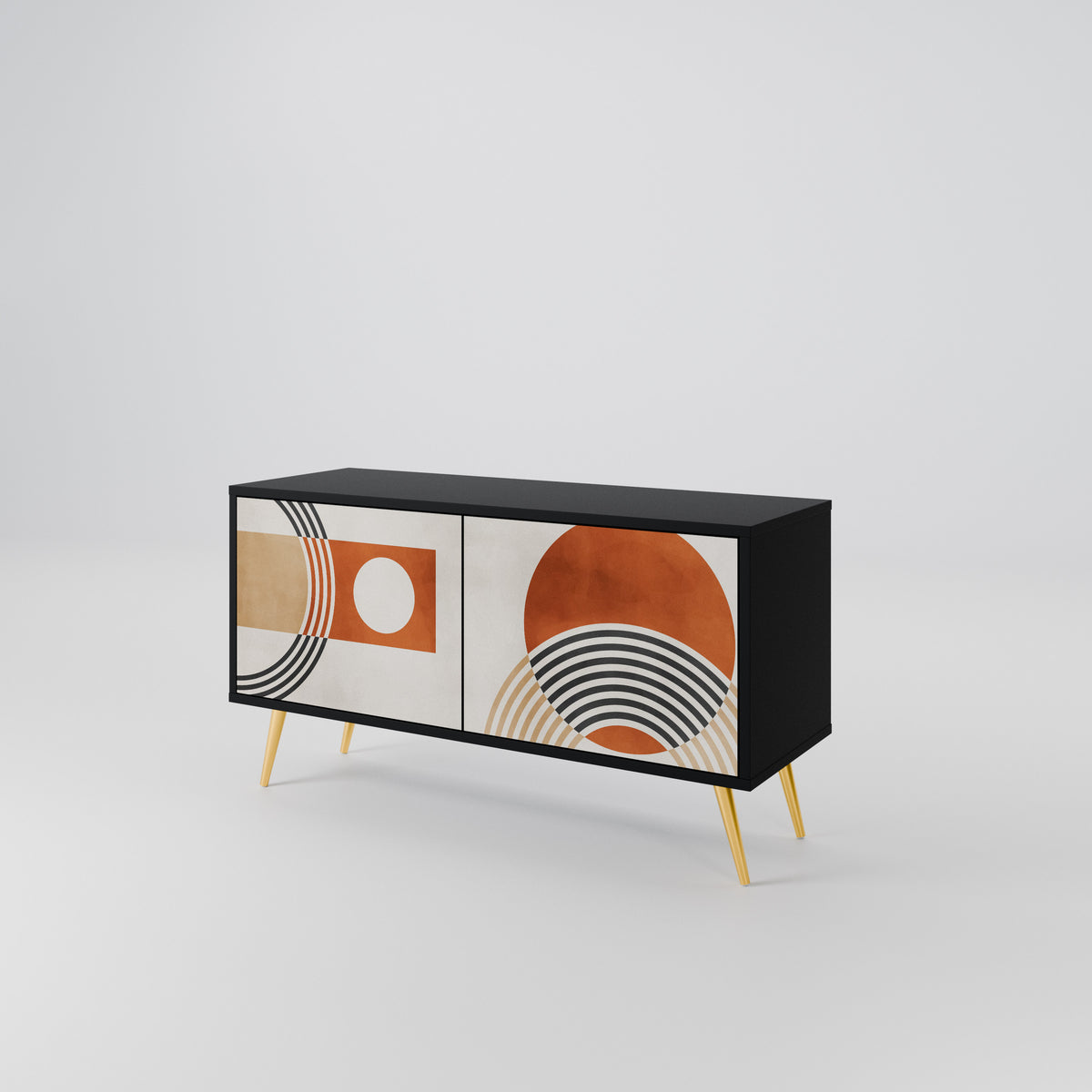 SPACE AROUND Compact 2-Door TV Cabinet
