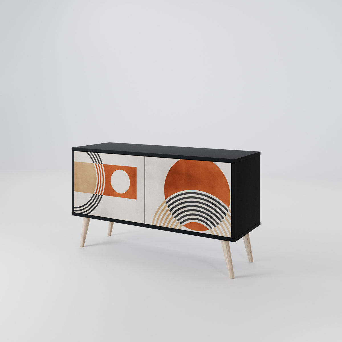 SPACE AROUND Compact 2-Door TV Cabinet
