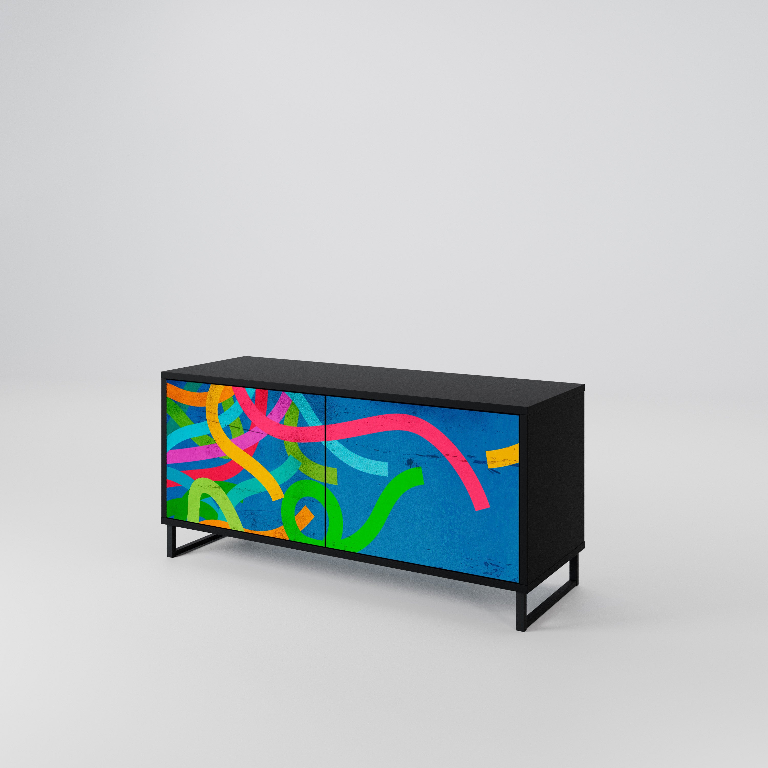 STREAMER TANGLE Compact 2-Door TV Cabinet