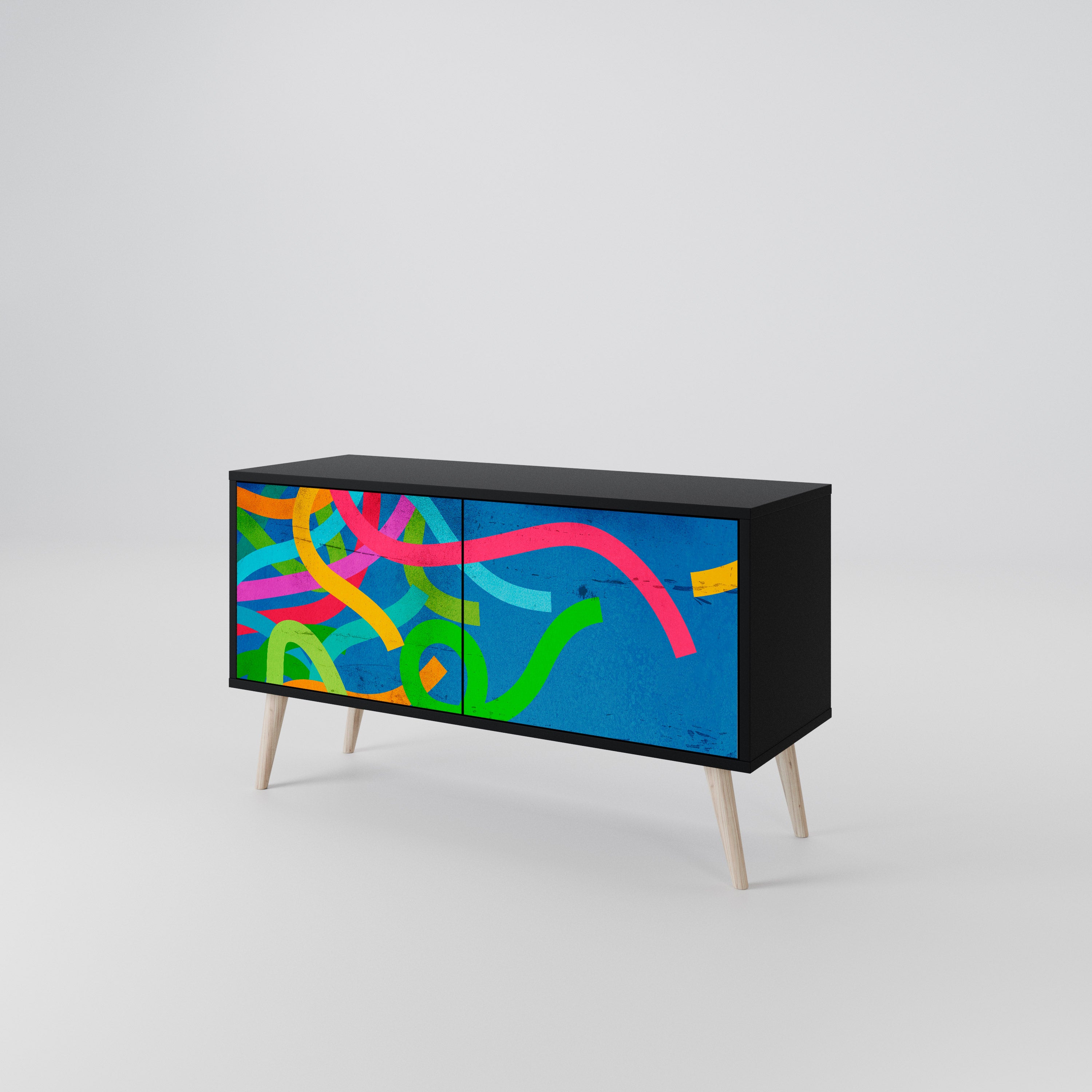 STREAMER TANGLE Compact 2-Door TV Cabinet
