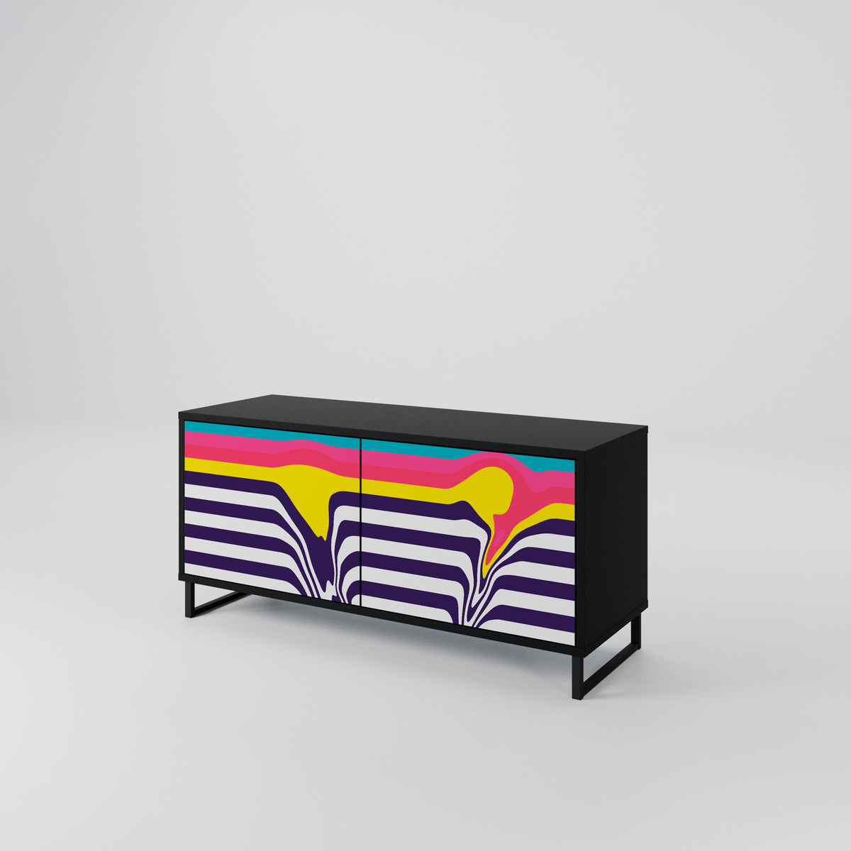 TONE COLLAPSE Compact 2-Door TV Cabinet