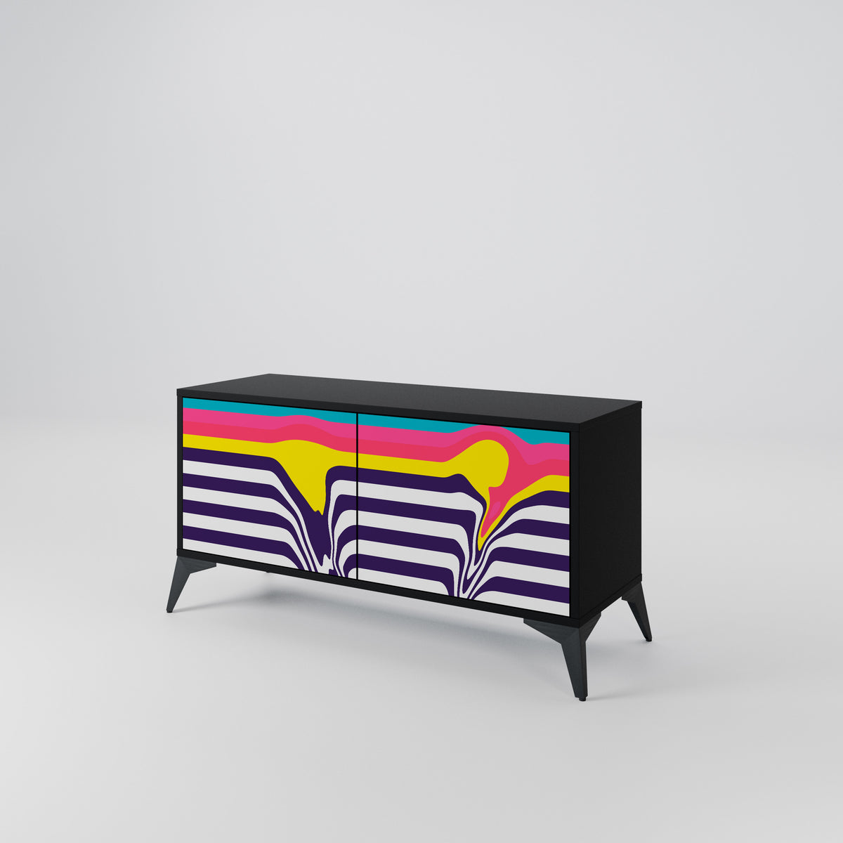 TONE COLLAPSE Compact 2-Door TV Cabinet