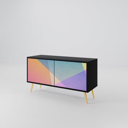 BRIGHT GEOMETRY Compact 2-Door TV Cabinet