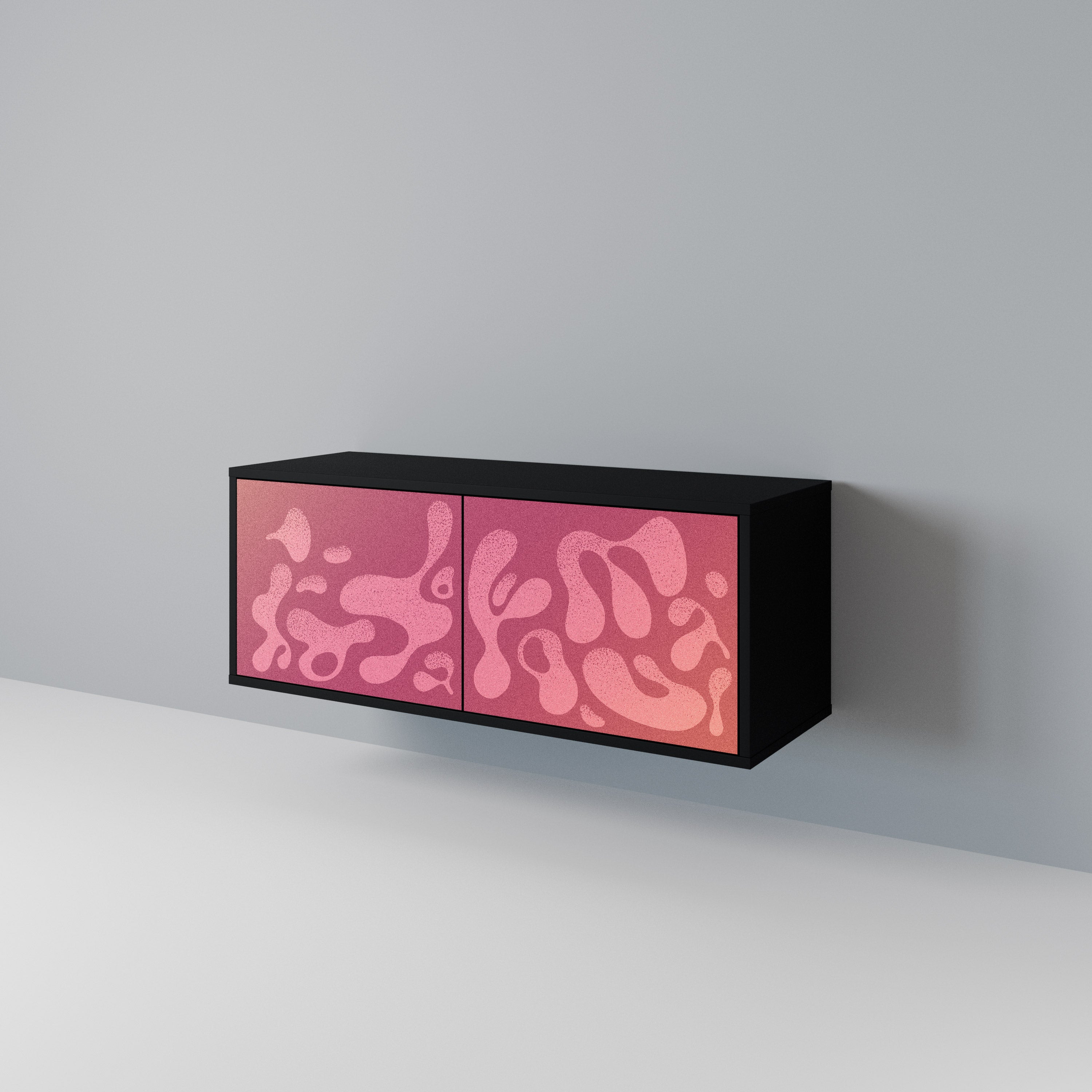 IRREGULAR PINK Compact 2-Door TV Cabinet