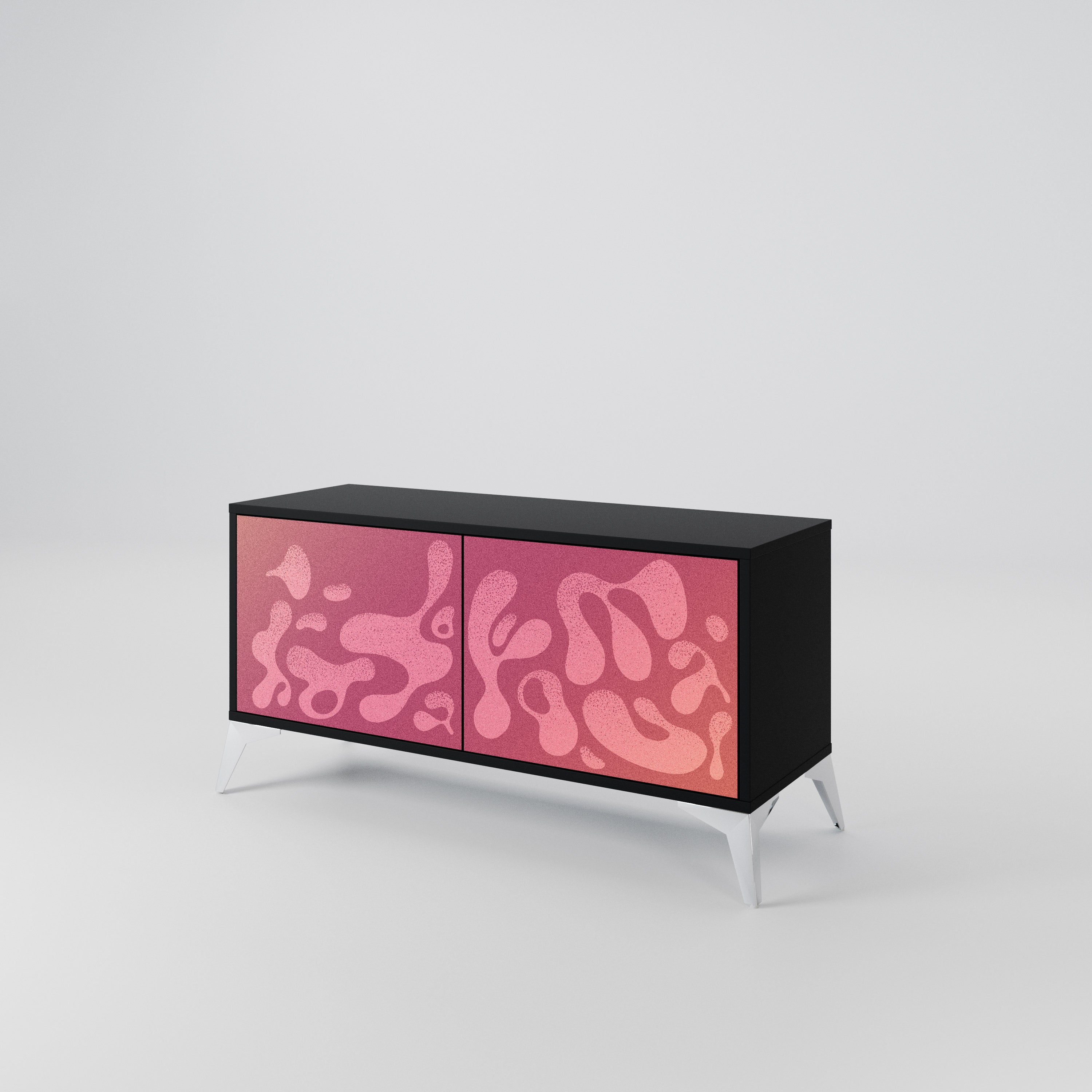 IRREGULAR PINK Compact 2-Door TV Cabinet