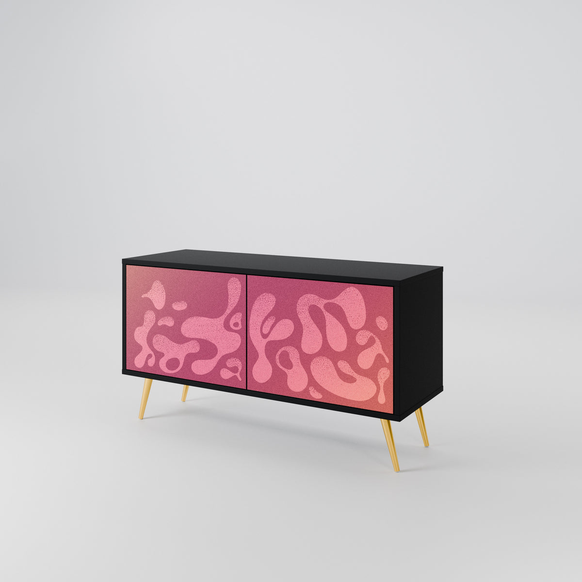 IRREGULAR PINK Compact 2-Door TV Cabinet