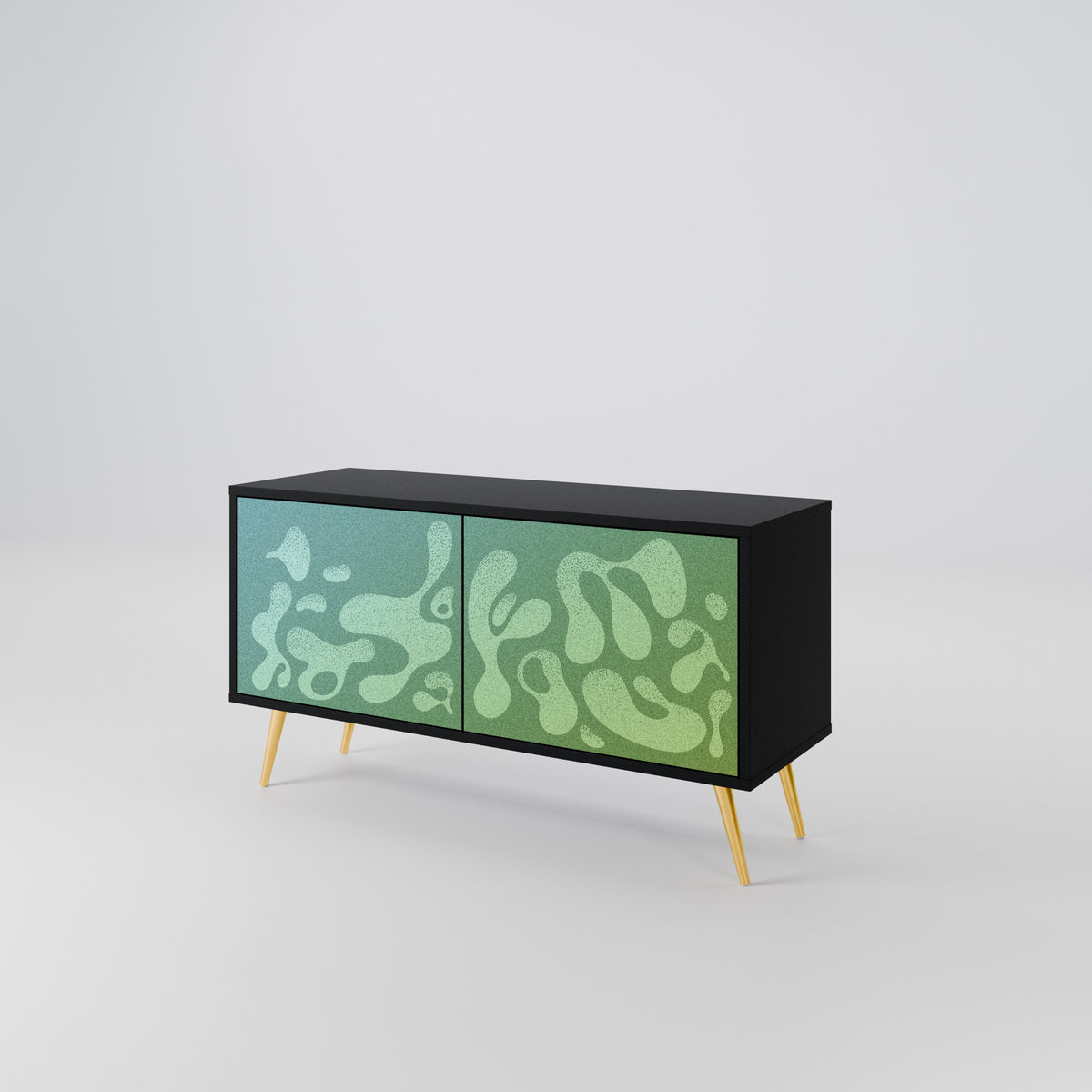 IRREGULAR BLUE Compact 2-Door TV Cabinet