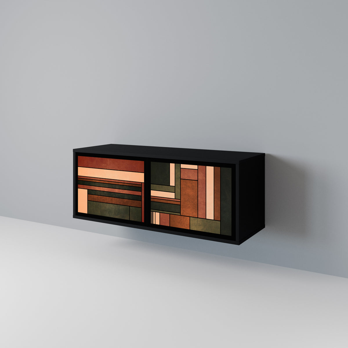 FIGURES OF NATURE Compact 2-Door TV Cabinet