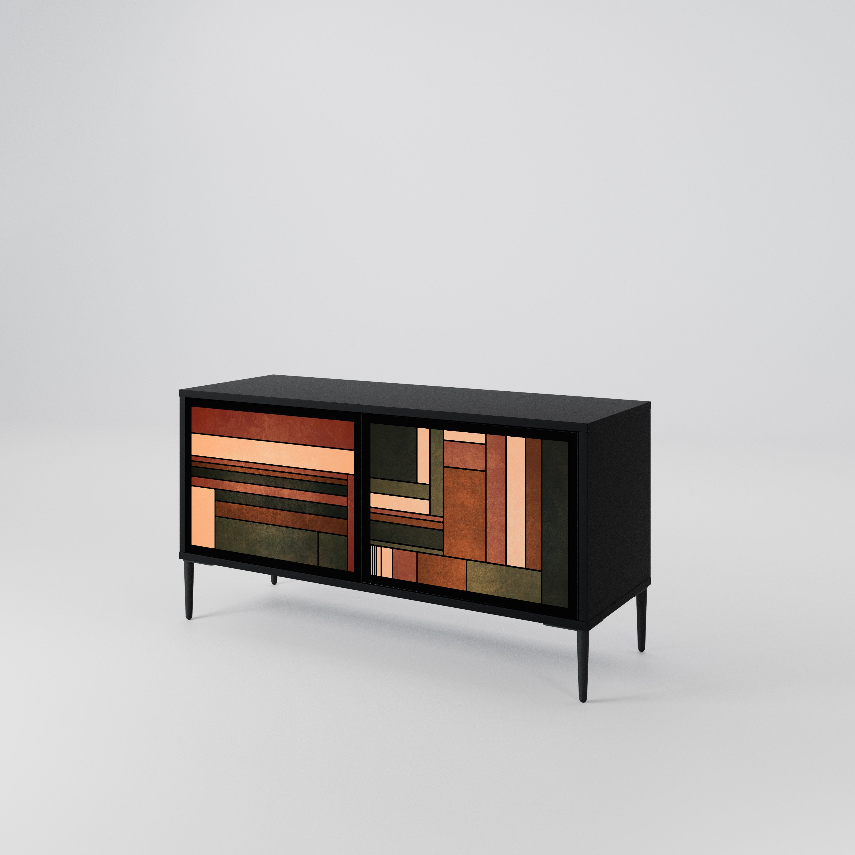 FIGURES OF NATURE Compact 2-Door TV Cabinet