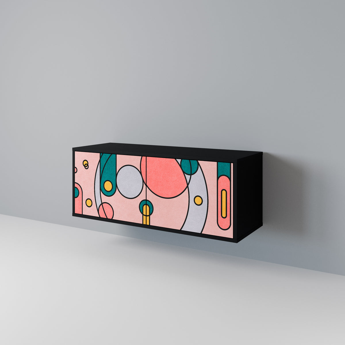 GOSSAMER ECHOES Compact 2-Door TV Cabinet